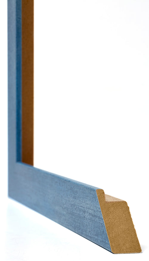 Mura MDF Photo Frame 30x40cm Bright Blue Swept Detail Intersection | Yourdecoration.co.uk