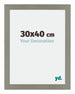 Mura MDF Photo Frame 30x40cm Gray Front Size | Yourdecoration.co.uk