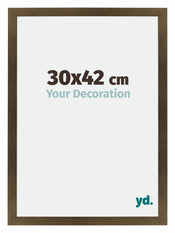 Mura MDF Photo Frame 30x42cm Bronze Design Front Size | Yourdecoration.co.uk