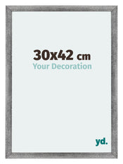 Mura MDF Photo Frame 30x42cm Gray Wiped Front Size | Yourdecoration.co.uk