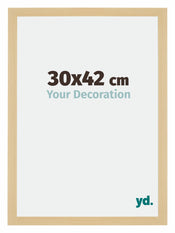 Mura MDF Photo Frame 30x42cm Maple Decor Front Size | Yourdecoration.co.uk