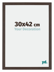 Mura MDF Photo Frame 30x42cm Oak Dark Front Size | Yourdecoration.co.uk