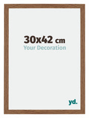 Mura MDF Photo Frame 30x42cm Oak Rustic Front Size | Yourdecoration.co.uk