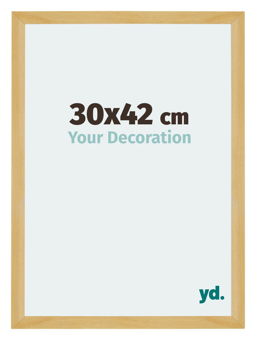 Mura MDF Photo Frame 30x42cm Pine Design Front Size | Yourdecoration.co.uk