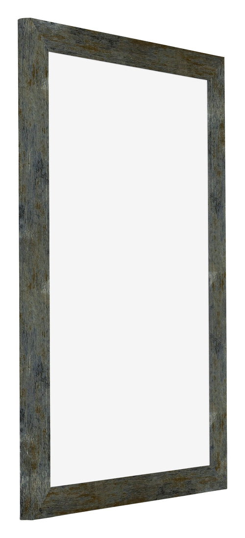 Mura MDF Photo Frame 30x45cm Blue Gold Melange Front Oblique | Yourdecoration.co.uk