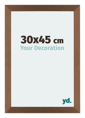 Mura MDF Photo Frame 30x45cm Copper Design Front Size | Yourdecoration.co.uk