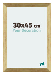 Mura MDF Photo Frame 30x45cm Gold Shiny Front Size | Yourdecoration.co.uk