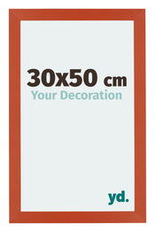 Mura MDF Photo Frame 30x50cm Orange Front Size | Yourdecoration.co.uk