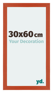 Mura MDF Photo Frame 30x60cm Orange Front Size | Yourdecoration.co.uk