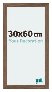 Mura MDF Photo Frame 30x60cm Walnut Dark Front Size | Yourdecoration.co.uk