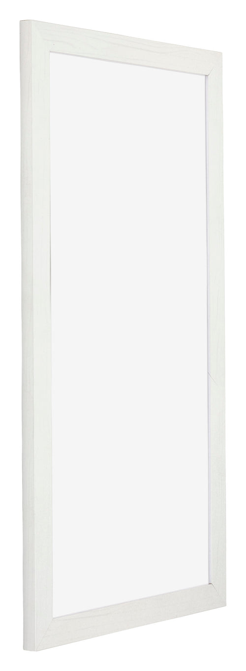 Mura MDF Photo Frame 30x60cm White Wiped Front Oblique | Yourdecoration.co.uk