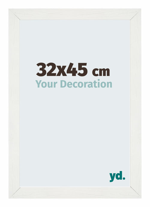 Mura MDF Photo Frame 32x45cm Blanc Patiné Front Size | Yourdecoration.co.uk