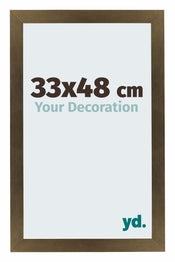 Mura MDF Photo Frame 33x48cm Bronze Décor Front Size | Yourdecoration.co.uk