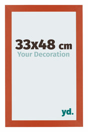 Mura MDF Photo Frame 33x48cm Orange Front Size | Yourdecoration.co.uk