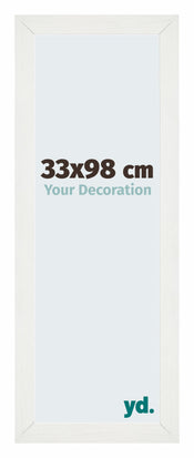 Mura MDF Photo Frame 33x98cm Blanc Patiné Front Size | Yourdecoration.co.uk