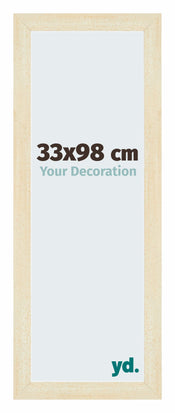 Mura MDF Photo Frame 33x98cm Sable Patiné Front Size | Yourdecoration.co.uk