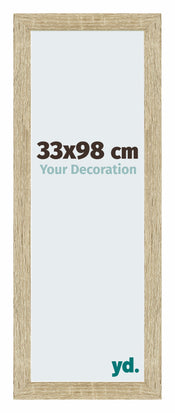 Mura MDF Photo Frame 33x98cm Sonoma Oak Front Size | Yourdecoration.co.uk