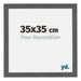 Mura MDF Photo Frame 35x35cm Anthracite Size | Yourdecoration.co.uk