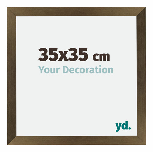 Mura MDF Photo Frame 35x35cm Bronze Design Front Size | Yourdecoration.co.uk