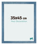 Mura MDF Photo Frame 35x45cm Bright Blue Swept Front Size | Yourdecoration.co.uk