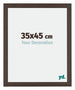 Mura MDF Photo Frame 35x45cm Oak Dark Front Size | Yourdecoration.co.uk