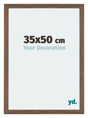 Mura MDF Photo Frame 35x50cm Walnut Dark Front Size | Yourdecoration.co.uk