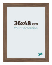 Mura MDF Photo Frame 36x48cm Walnut Dark Front Size | Yourdecoration.co.uk