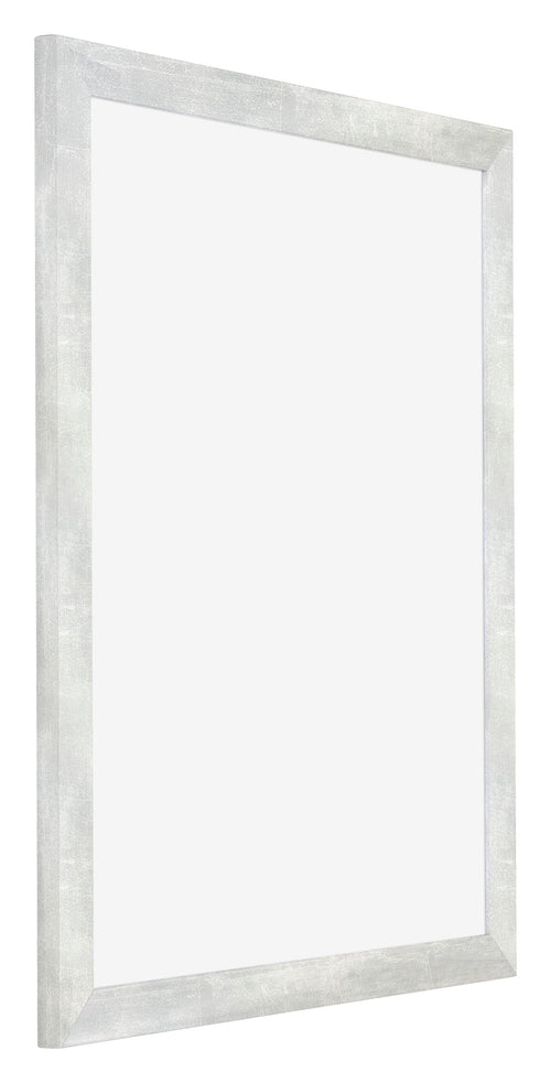 Mura MDF Photo Frame 36x49cm Argent Brillant Vintage Front Oblique | Yourdecoration.co.uk