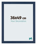 Mura MDF Photo Frame 36x49cm Bleu Foncé Patiné Front Size | Yourdecoration.co.uk