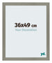 Mura MDF Photo Frame 36x49cm Gris Front Size | Yourdecoration.co.uk