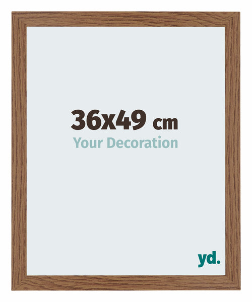 Mura MDF Photo Frame 36x49cm Oak Rustic Front Size | Yourdecoration.co.uk