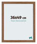 Mura MDF Photo Frame 36x49cm Oak Rustic Front Size | Yourdecoration.co.uk