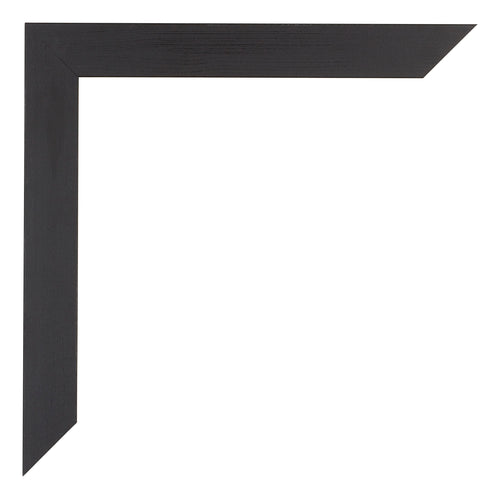 Mura MDF Photo Frame 37 5x98cm Black Woodgrain Detail Corner | Yourdecoration.co.uk