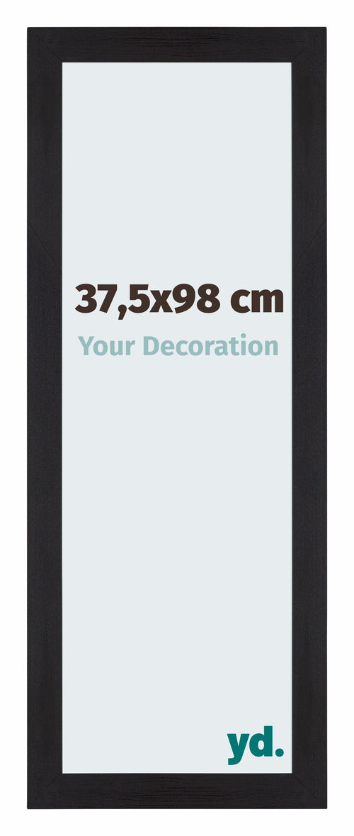 Mura MDF Photo Frame 37 5x98cm Black Woodgrain Front Size | Yourdecoration.co.uk