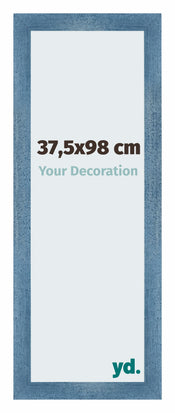 Mura MDF Photo Frame 37 5x98cm Clear Blue Swept Front Size | Yourdecoration.co.uk