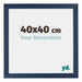 Mura MDF Photo Frame 40x40cm Dark Blue Swept Front Size | Yourdecoration.co.uk