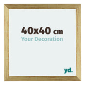 Mura MDF Photo Frame 40x40cm Gold Shiny Front Size | Yourdecoration.co.uk