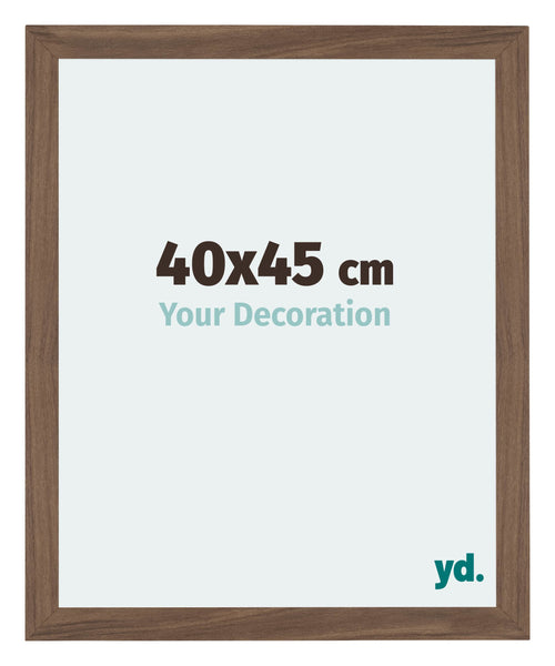 Mura MDF Photo Frame 40x45cm Walnut Dark Front Size | Yourdecoration.co.uk