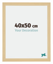 Mura MDF Photo Frame 40x50cm Maple Decor Front Size | Yourdecoration.co.uk