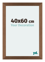 Mura MDF Photo Frame 40x60cm Copper Design Front Size | Yourdecoration.co.uk