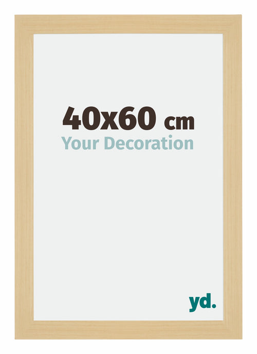 Mura MDF Photo Frame 40x60cm Maple Decor Front Size | Yourdecoration.co.uk