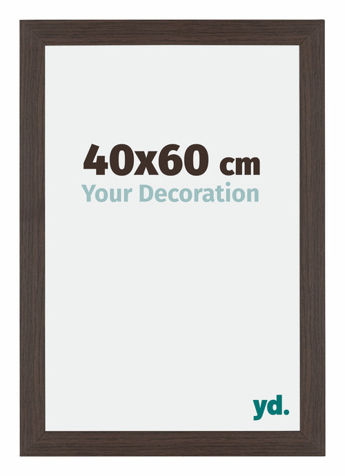 Mura MDF Photo Frame 40x60cm Oak Dark Front Size | Yourdecoration.co.uk