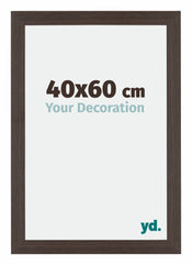 Mura MDF Photo Frame 40x60cm Oak Dark Front Size | Yourdecoration.co.uk