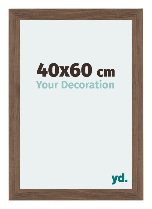 Mura MDF Photo Frame 40x60cm Walnut Dark Front Size | Yourdecoration.co.uk