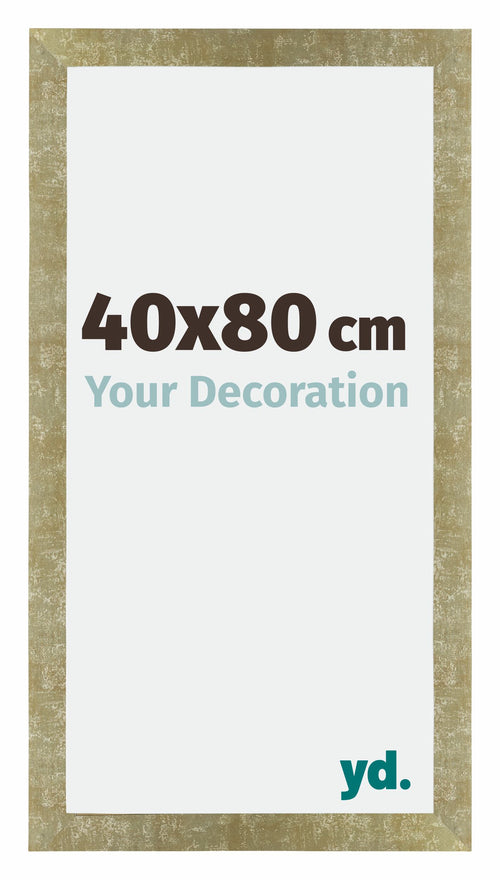 Mura MDF Photo Frame 40x80cm Gold Antique Front Size | Yourdecoration.co.uk