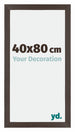 Mura MDF Photo Frame 40x80cm Oak Dark Front Size | Yourdecoration.co.uk