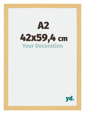 Mura MDF Photo Frame 42x59 4cm A2 Beech Design Front Size | Yourdecoration.co.uk