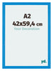 Mura MDF Photo Frame 42x59 4cm A2 Bright Blue Front Size | Yourdecoration.co.uk