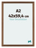 Mura MDF Photo Frame 42x59 4cm A2 Copper Design Front Size | Yourdecoration.co.uk