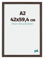 Mura MDF Photo Frame 42x59 4cm A2 Oak Dark Front Size | Yourdecoration.co.uk